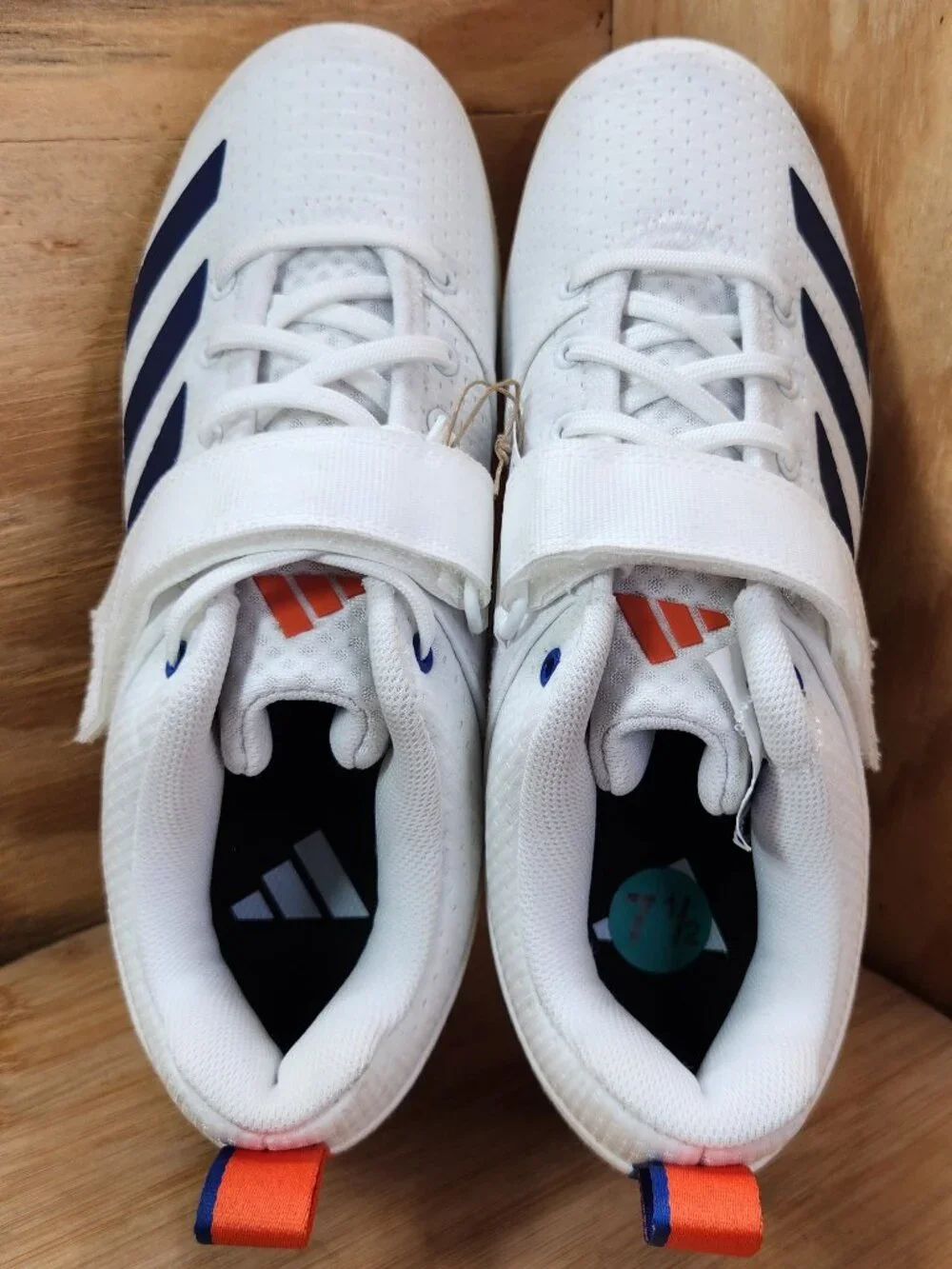 New Adidas Powerlift 5 Womens White Weigthlifting Shoes Sneakers Size 8.5